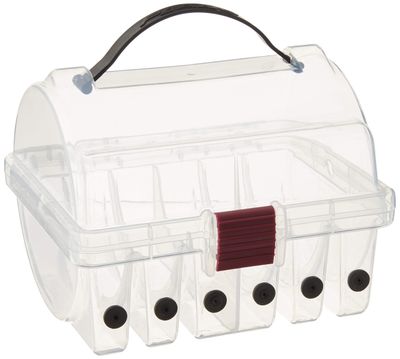 PLANO STOWAWAY LEADER SPOOL CLEAR BOX (HOLDS UP TO 6 SPOOLS)
