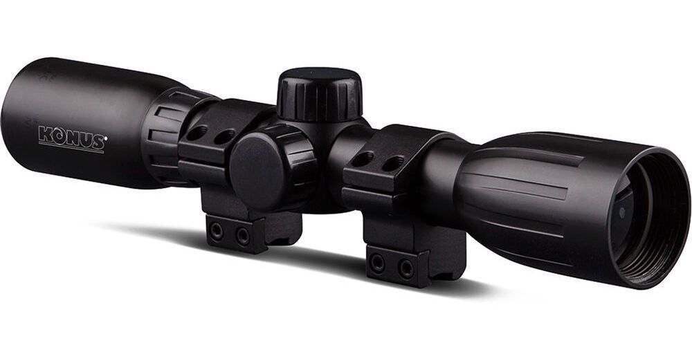 KONUS KONUSFIRE 4X32 COMPACT 30/30RETICLE SCOPE W/ RINGS