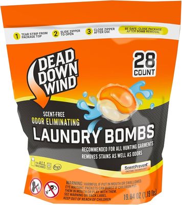 DDW ODOR ELIMINATING LAUNDRY BOMB 28PK SCENT FREE