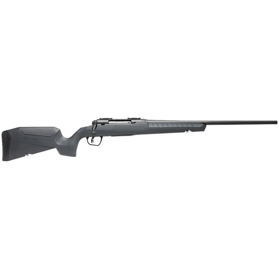 SAV AXIS II (2) 243WIN 22" GRAY SYN BOLT ACTION