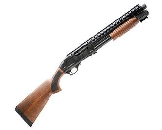 FF SP-12 GATEKEEPER 12GA 15" PUMP ACTION, Color: BLACK / WALNUT