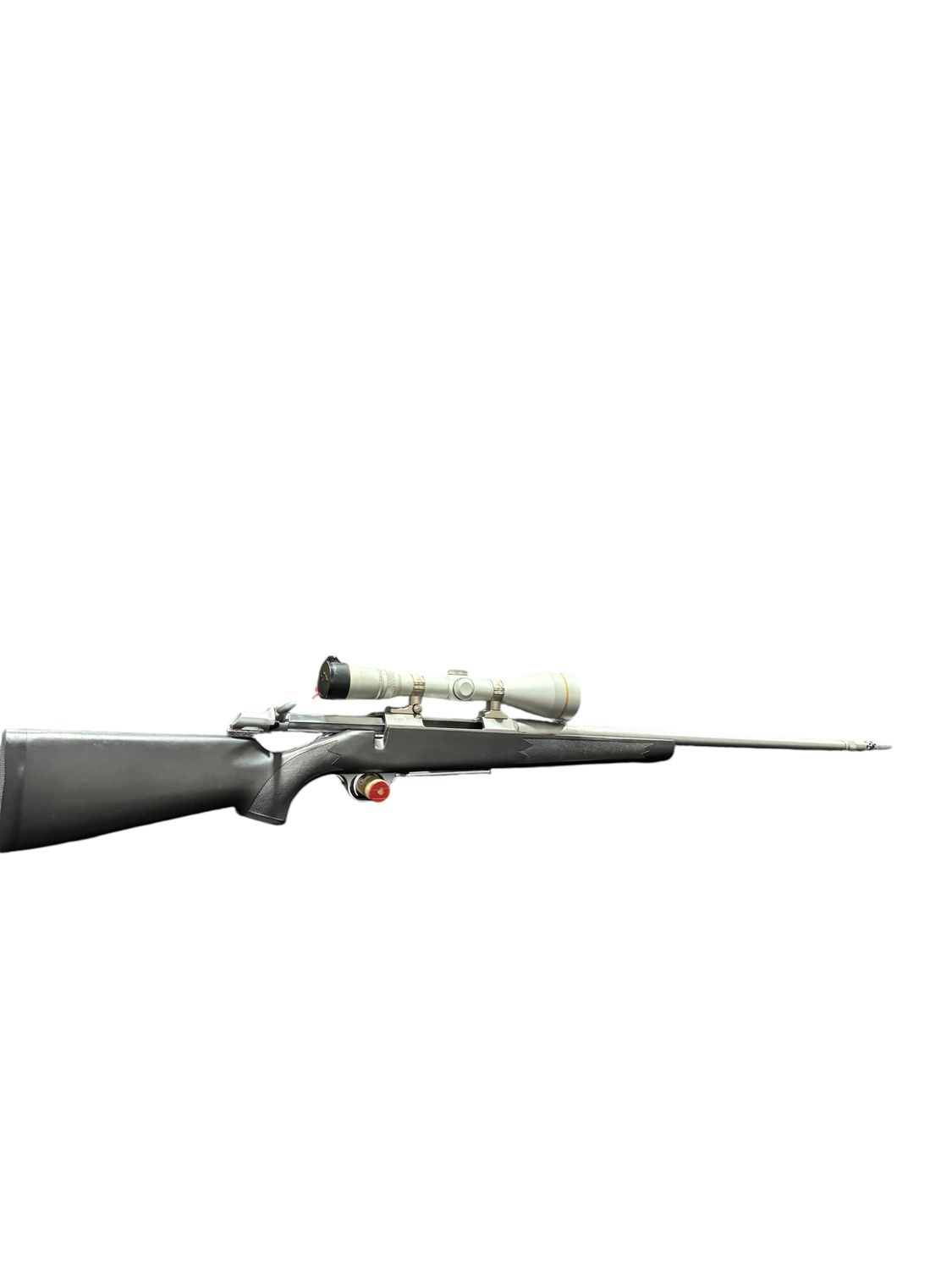 BROWN A-BOLT 300 WIN SS/BLACK BOLT ACTION PKG W/ LEU VARI-X III 3.5-10X50 SILVER, &amp; BOSS MUZZLE BREAK