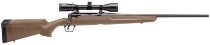 SAV AXIS II XP 243WIN 22" FDE BOLT ACTION PKG W/ BUSH BANNER 3-9X40