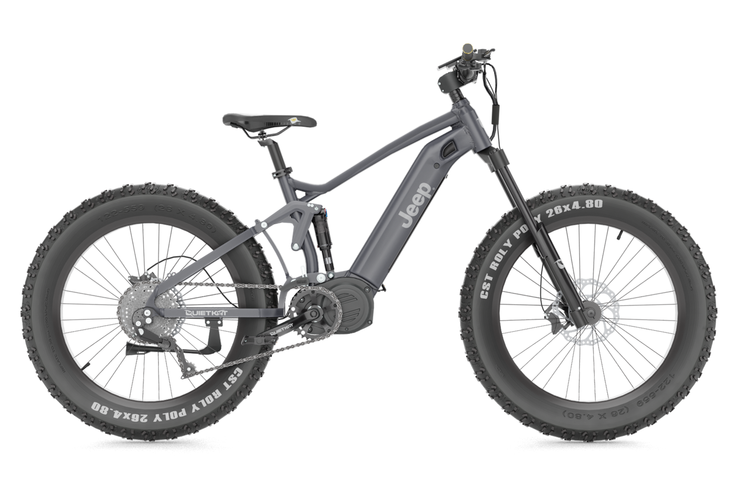 QuietKat Jeep, Color: Charcoal, Size: 19&quot;, Motor: 1000 Watt