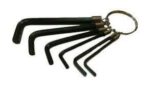 TOOL ALLEN WRENCH SUNLT SET ON RING 2/2.5/3/4/5/6mm