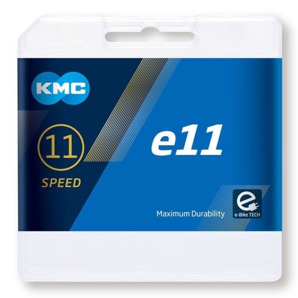 KMC e11 eBike Chain - 11 Speed 136 Links Silver
