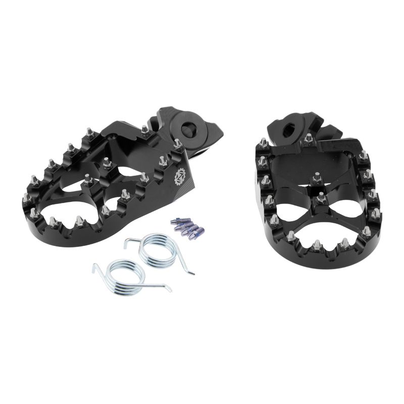 Aluminium Foot Pegs Extra Wide Black - Talaria/Sur-Ron/Segway