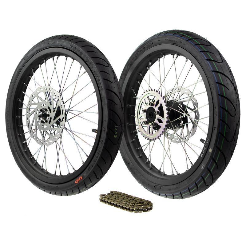 Complete Supermotor Wheel Set 17&quot; - Talaria Sting