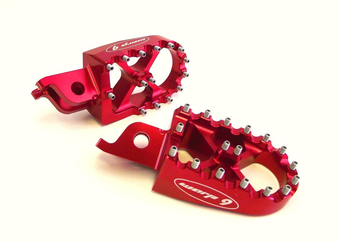 Warp9 Talaria Foot Pegs - Red
