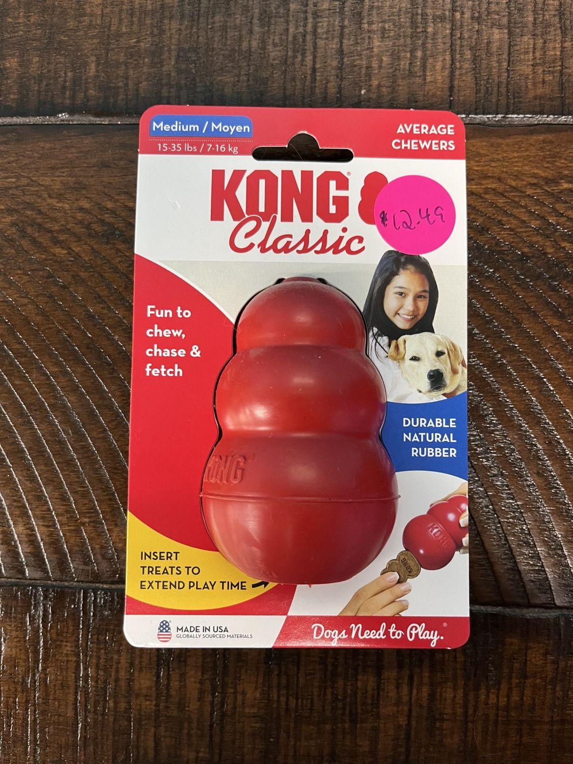 KONG D CLASSIC RED Medium