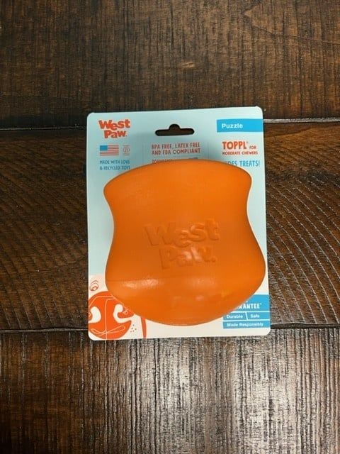 West Paw Toppl Large 4&#39;&#39; Tangerine Orange