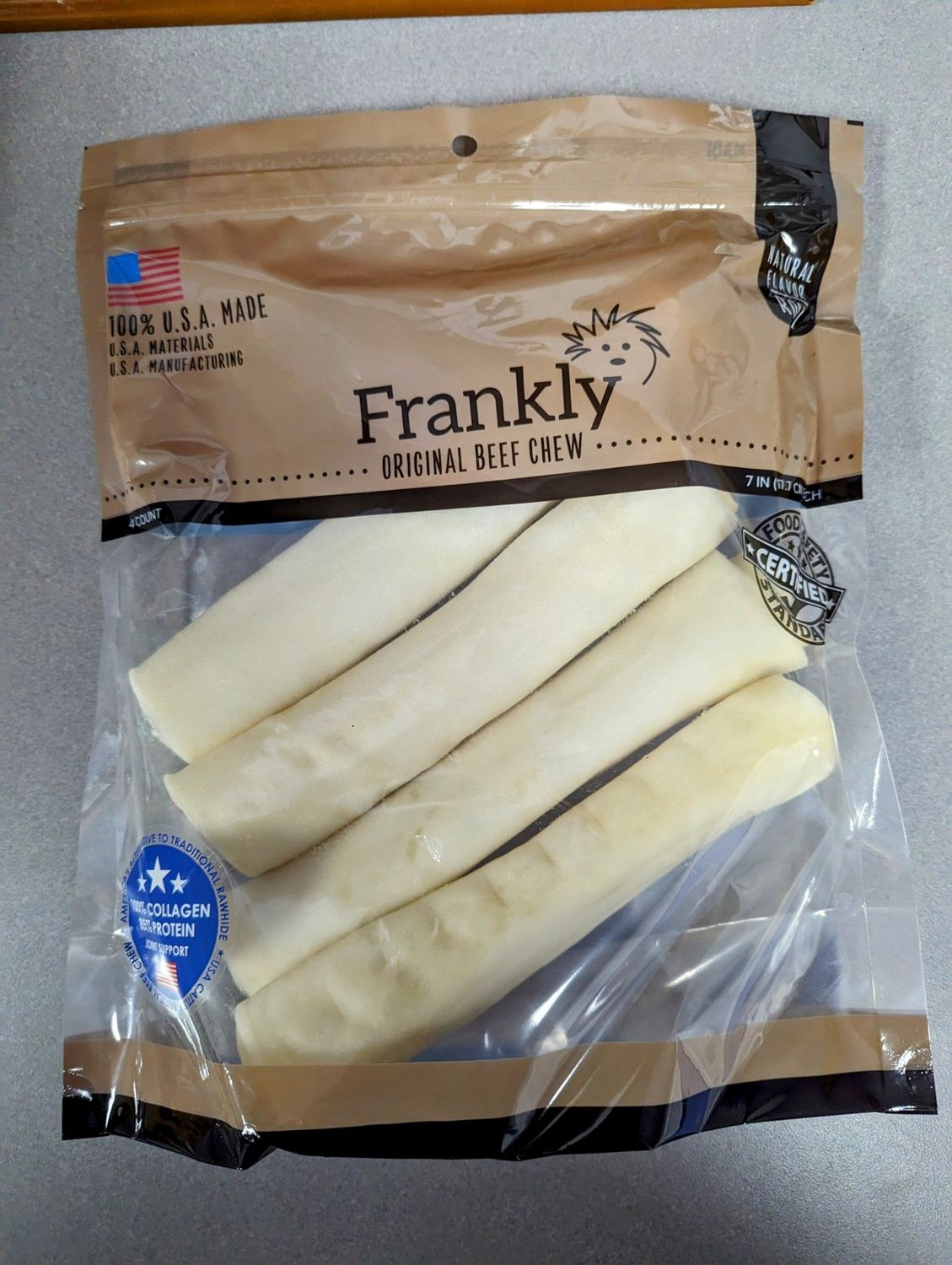 FRK08 Frankly 7-8&quot; Retriever Roll Natural 4 Pack