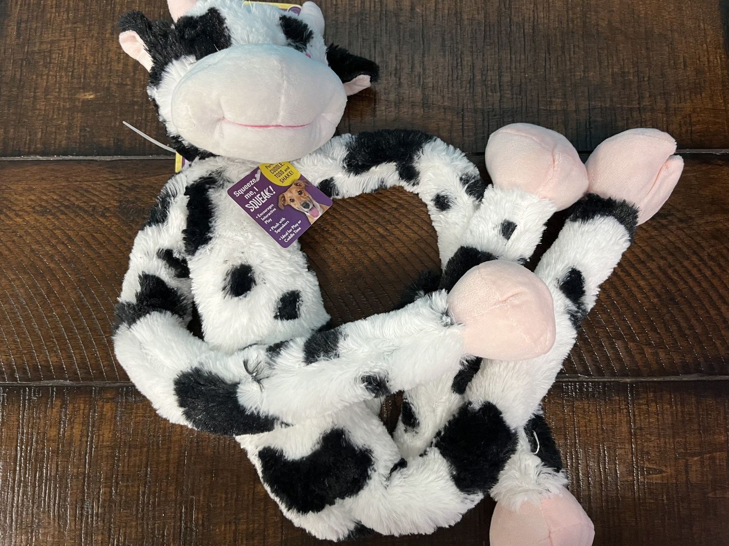 Swingin&#39; Slevins Multipet Cuddle Buddies Cow 30in