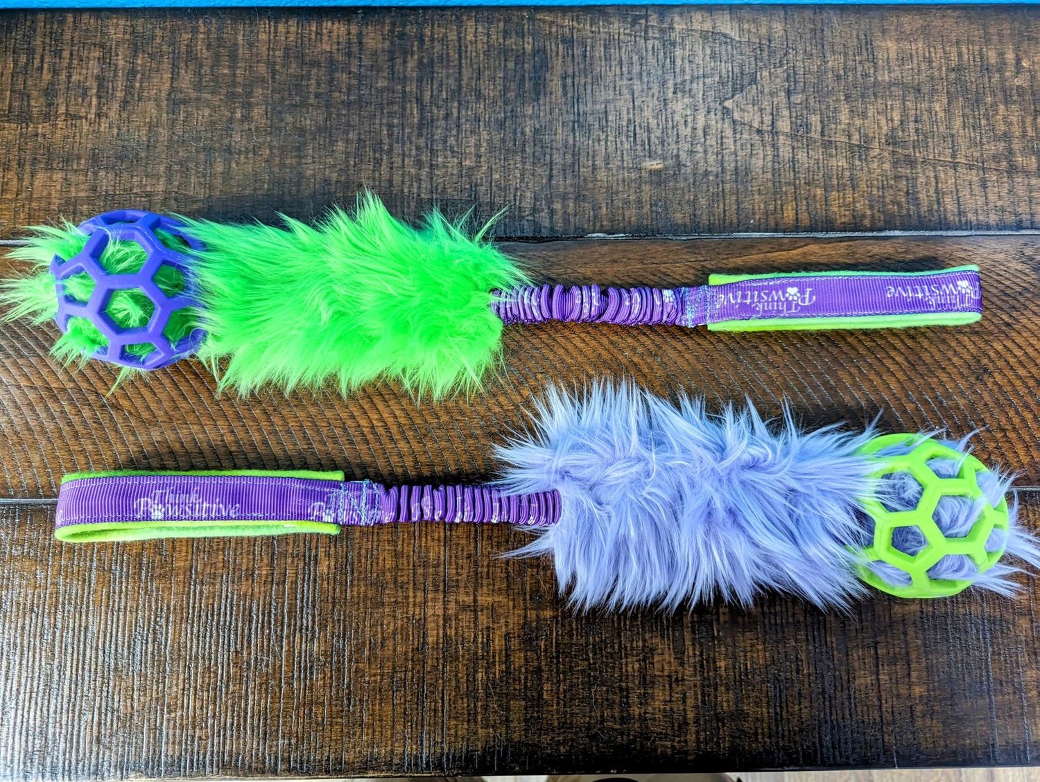 TB03 - Think Pawsitive Twisted Bliss DaBomb Fuzzy Bungee