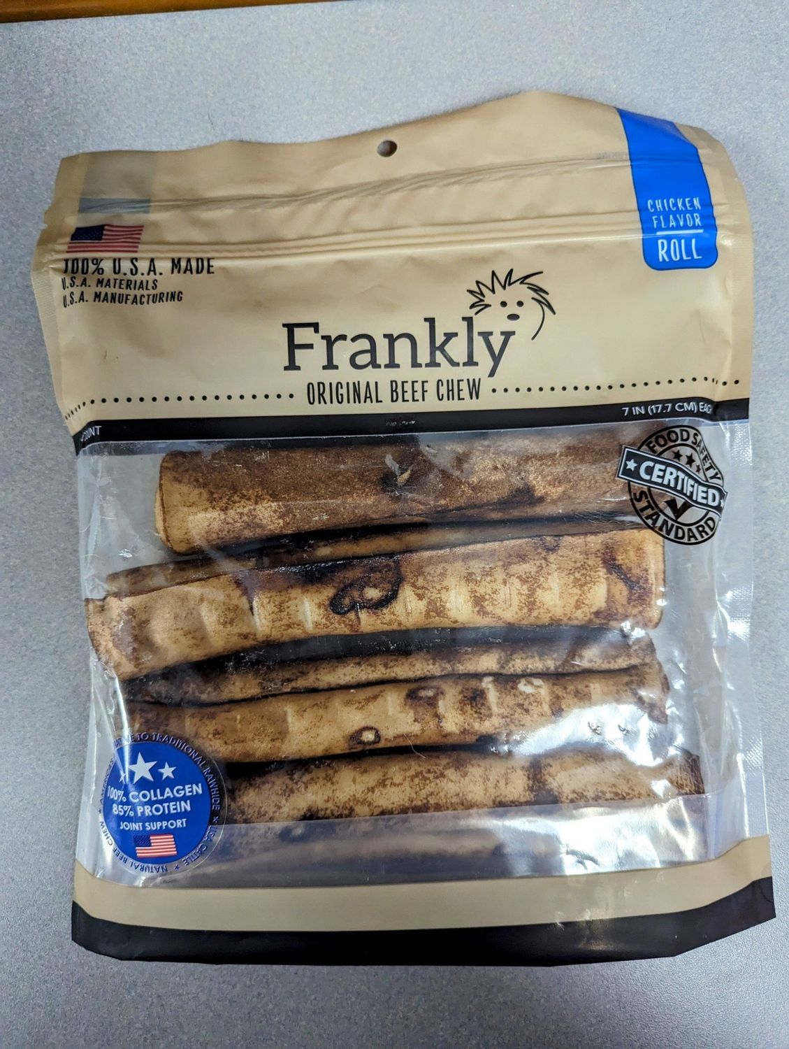 FRK04 Frankly 7-8&quot; Retriever Roll Chicken 4 Pack