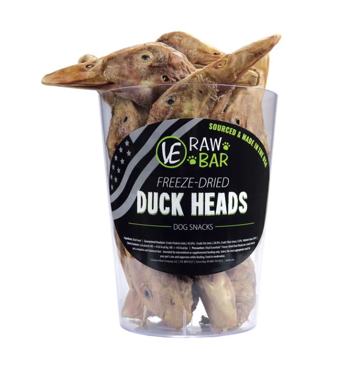 Vital Essentials Raw Bar Freeze Dried Duck Heads