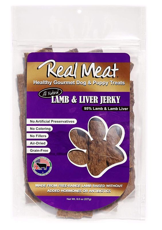 RMC03-Real Meat Company 8oz Lamb &amp; Venison Treat (Long Strips)
