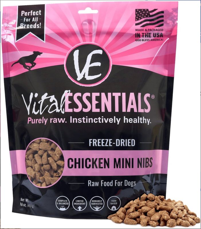 Vital Essentials Freeze Dried Chicken Mini Nibs 14oz