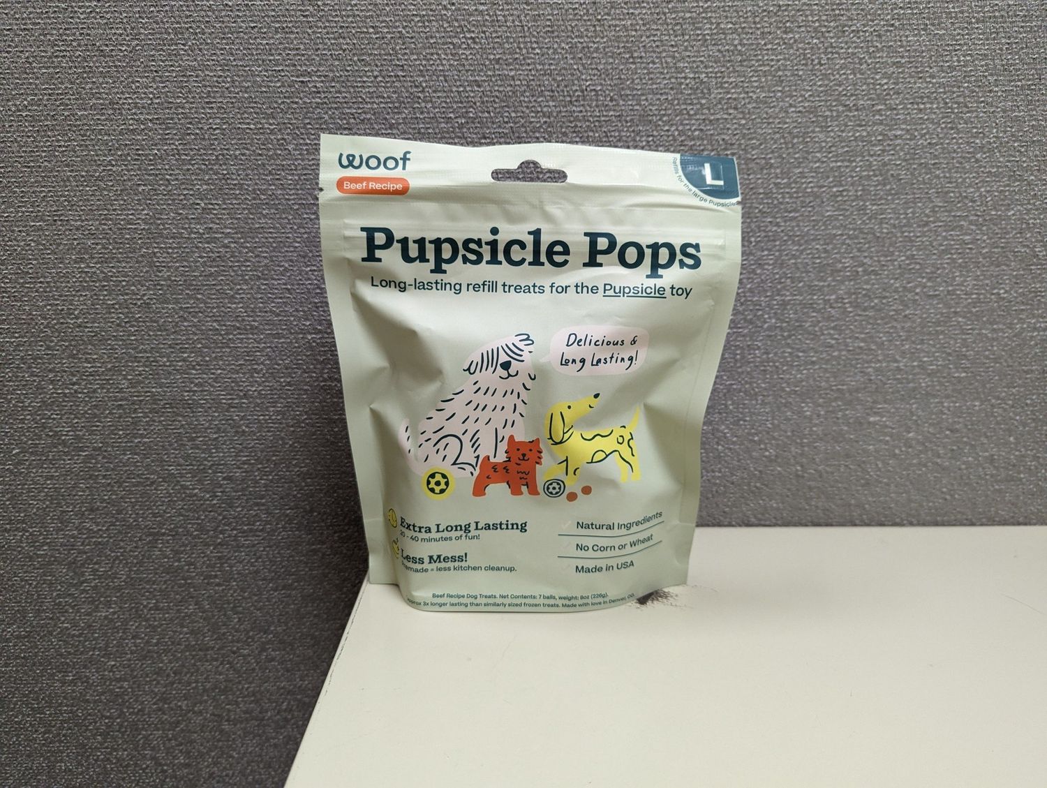 Woof Pupsicle Pops Beef Large