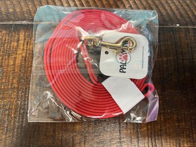 PAL00 - 3/8 in - 10 ft Red Nose Work Leather Lead Biothane