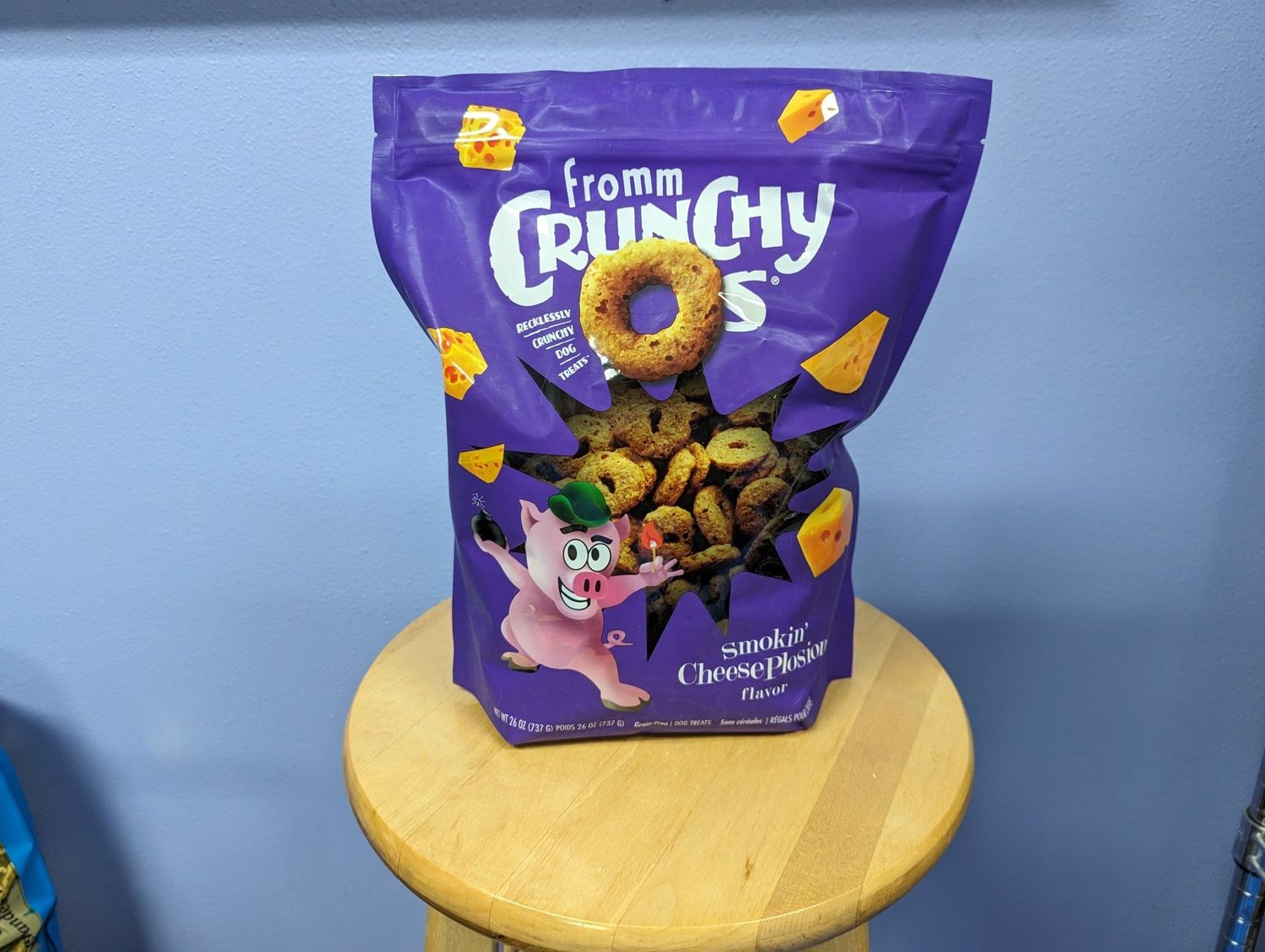 FRM10 - Fromm 26oz Smokin Cheese Plosions Crunchy O&#39;s