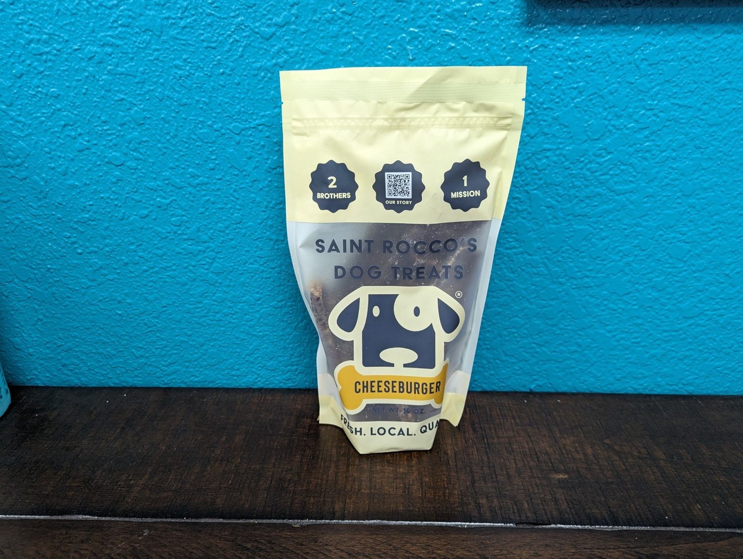 Saint Rocco's Dog Treats Cheeseburger 16oz