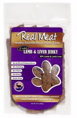 RMC04-Real Meat Company 8oz Lamb &amp; Liver Treat (Long Strips)