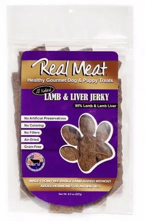 RMC04-Real Meat Company 8oz Lamb &amp; Liver Treat (Long Strips)