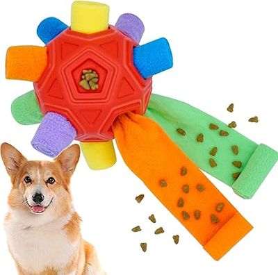 Puz00-Dog Snuffle Ball Toy Interactive Dog Puzzle Ball