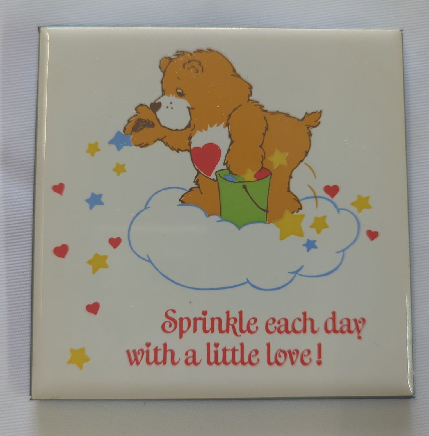 Care Bears Porcelain Tile Plaque ( Sprinkle each day with a little love)
