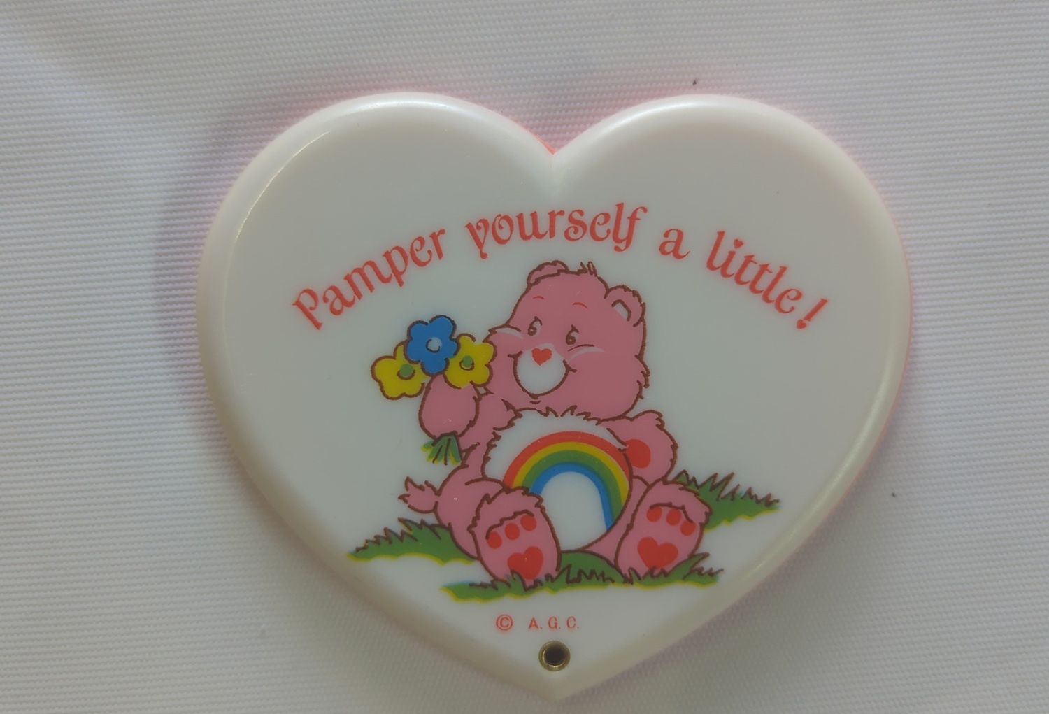 Care Bears Pocket Mirror  Pink Heart (Pamper Yourself)