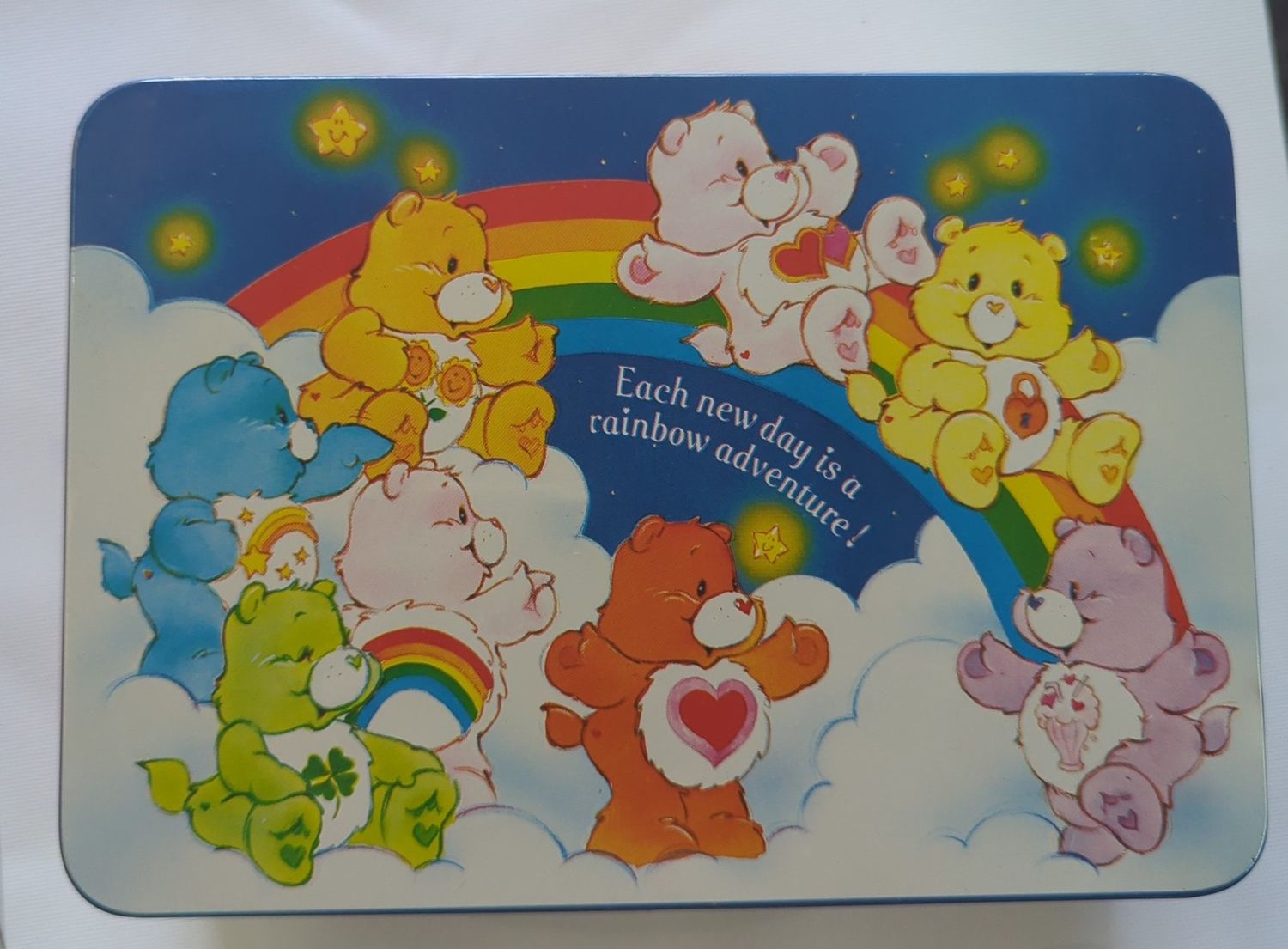 Care Bears Metal Tin Lunch Box Vtg 1985