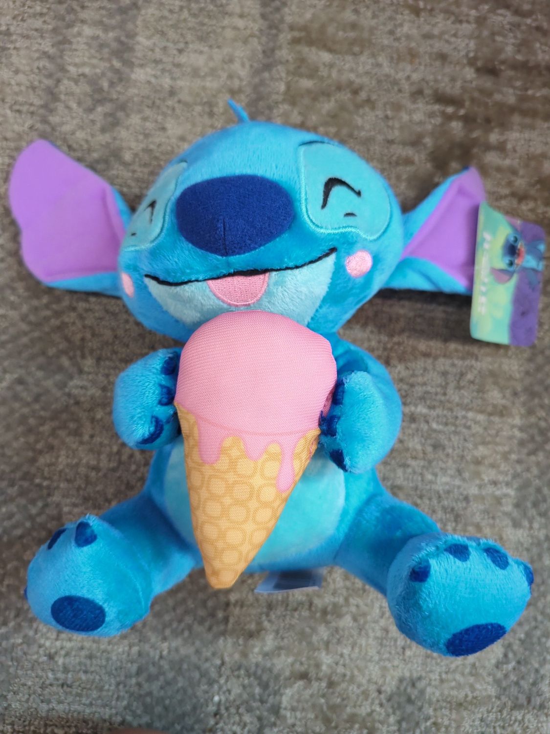 Stitch w/ Ice Cream Cone Plush