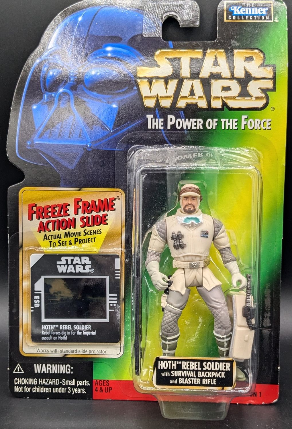 Star Wars the power of the force green card hoth rebel soldier Figure