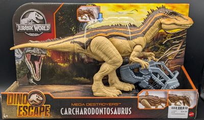 Mattel Jurassic World Dino Escape Mega Destroyers Carcharodontosaurus Figure 2021