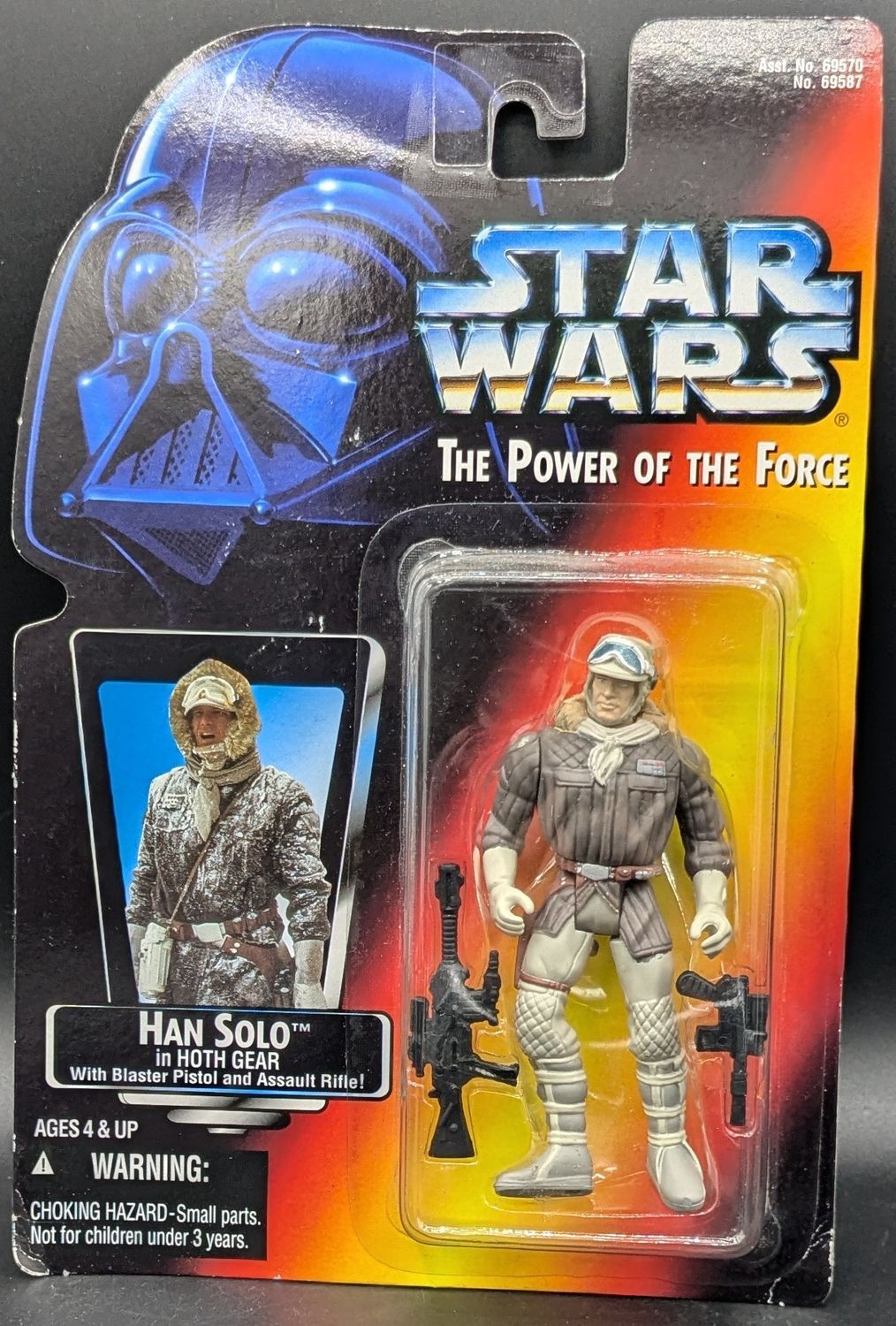 Star Wars The Power Of The Force Han Solo In Hoth Gear Figure