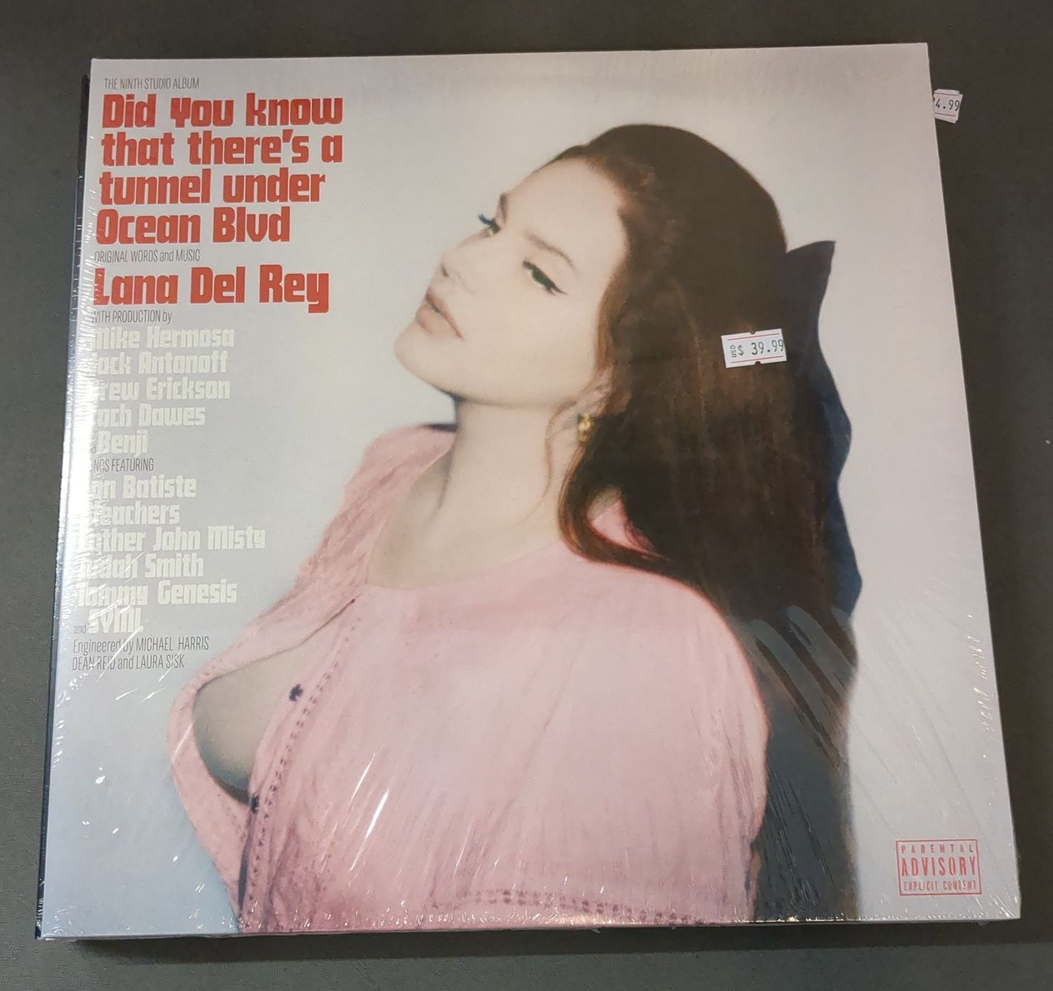 Vinyl Record Lana Del Rey Did You Know There&#39;s a Tunnel Under Ocean Blvd