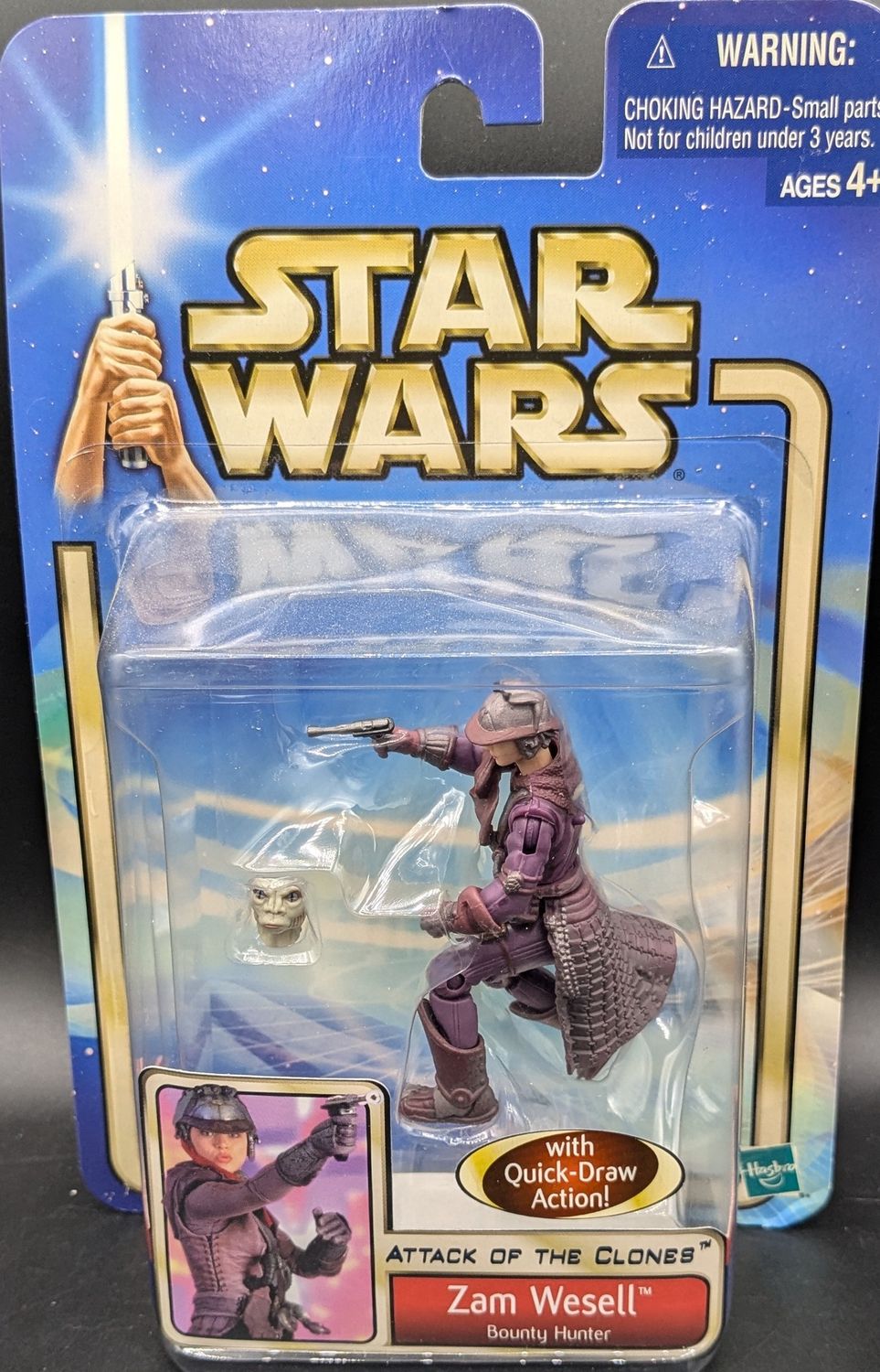 Star Wars Attack Of The Clones Zam Wesell Figure