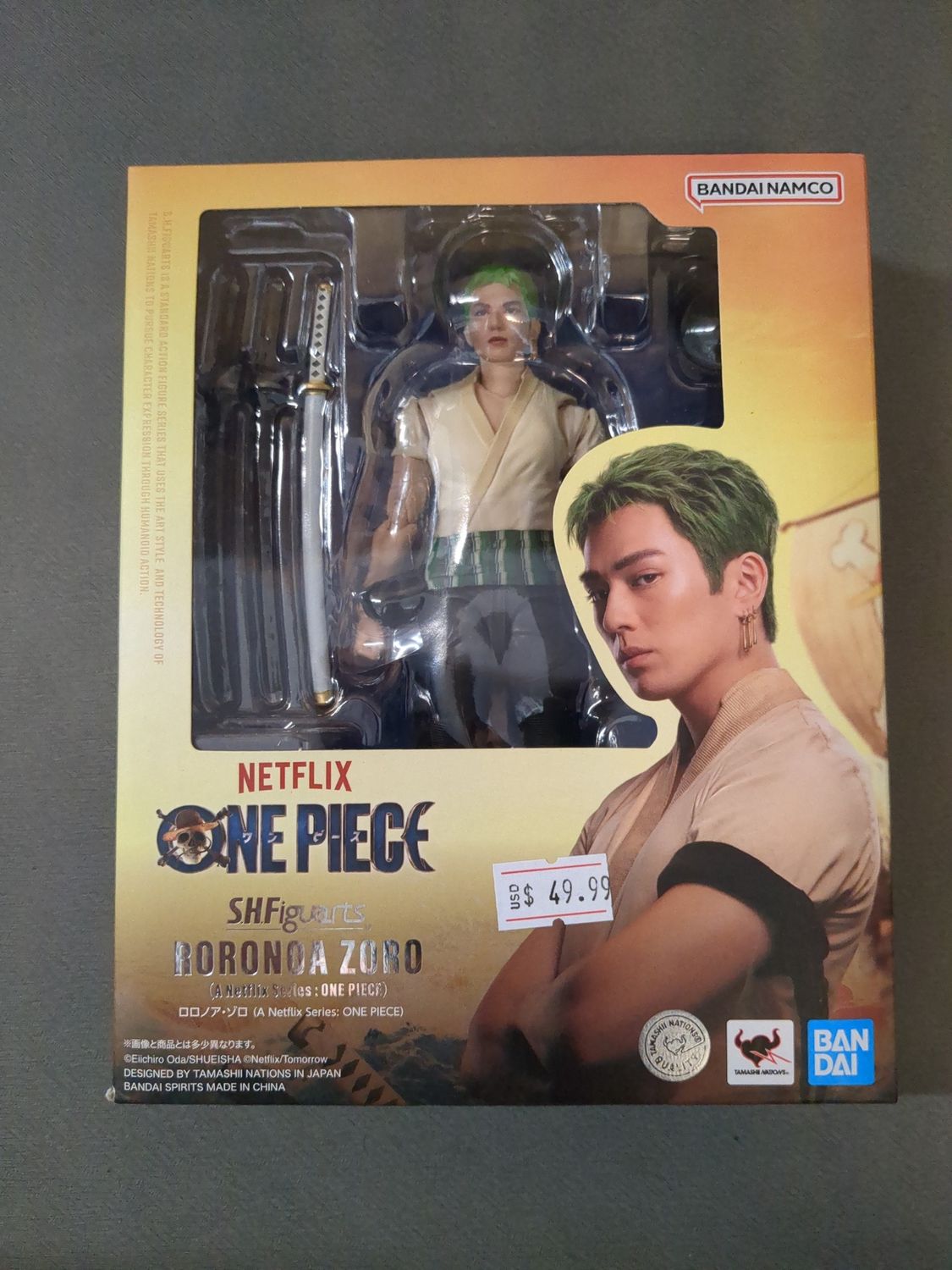 Bandai One Piece Roronoa Zoro Figure