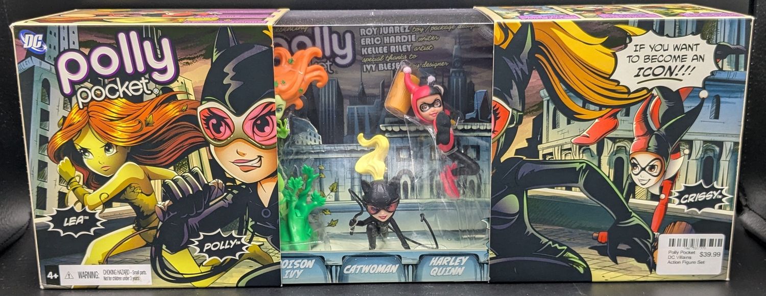 Polly Pocket DC Villains Action Figure Set