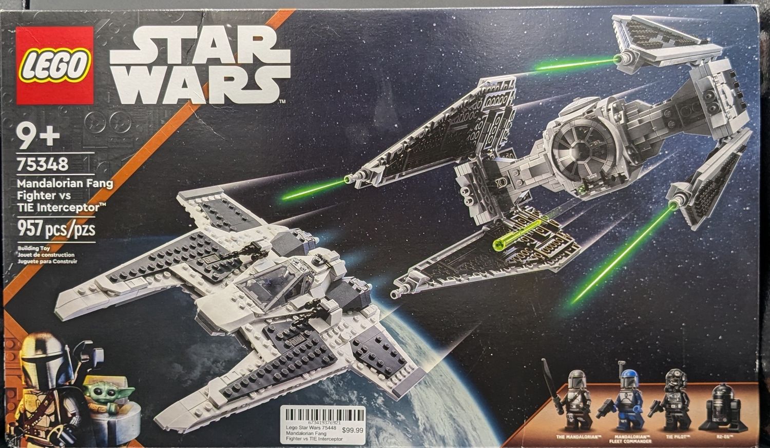 Lego Star Wars 75448 Mandalorian Fang Fighter Vs Tie Interceptor