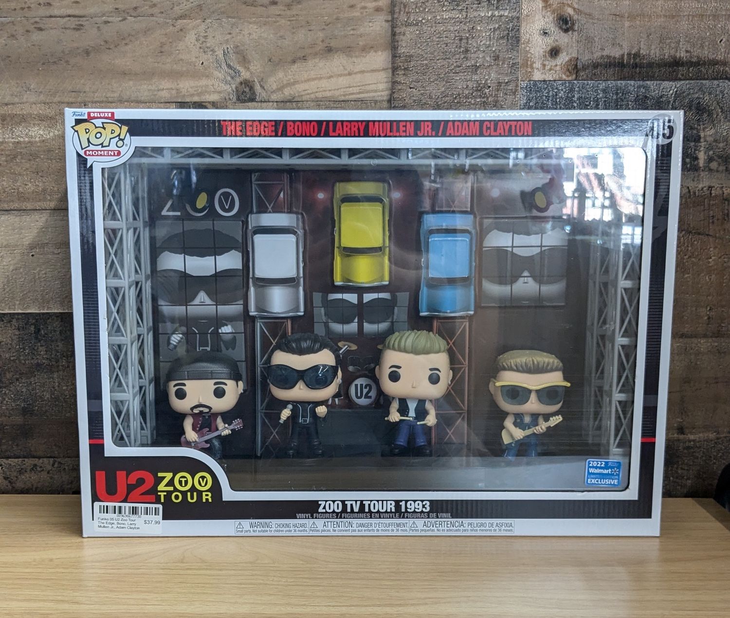 Funko Pop 05 U2 Zoo Tour The Edge, Bono, Larry Mullen Jr., Adam Clayton