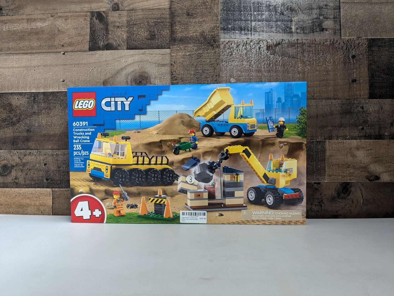Lego 60391 Construction Trucks And Wrecking Ball Crane