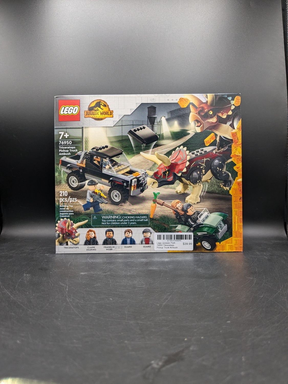 Lego Jurassic World 76950 Triceratops Pickup Truck Ambush
