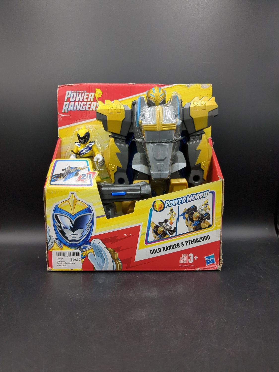 Power Rangers Golden Ranger and Pterazord Figure