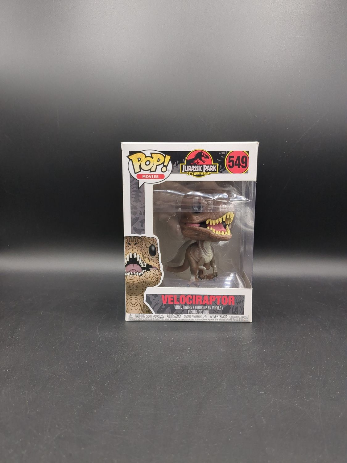 Funko Pop 549 Jurassic Park 25th Anniversary Velociraptor