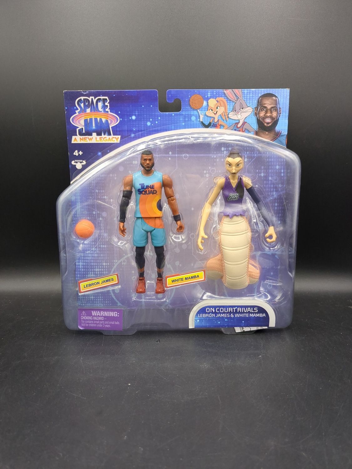 Moose Space Jam A New Legacy LeBron James &amp; White Mamba Figures