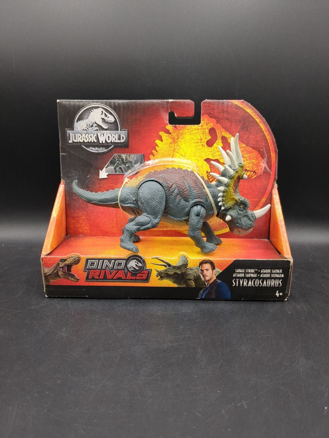 Mattel Jurassic World Dino Rivals Savage Strike Styracosaurus Figure 2018