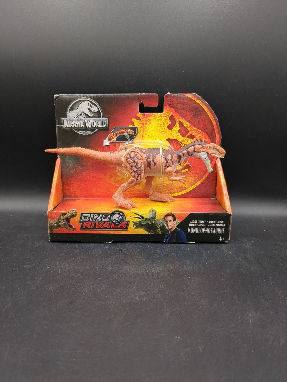 Mattel Jurassic World Dino Rivals Savage Strike Monolophosaurus Figure 2018