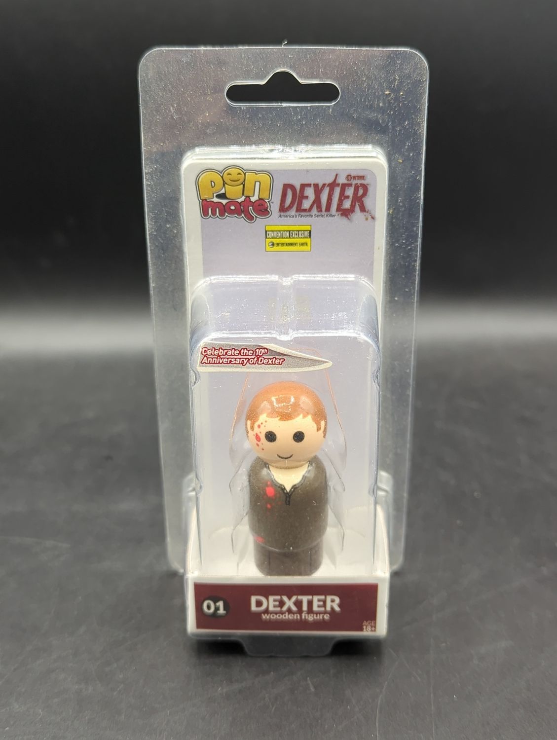Pin Mate Dexter Wooden Figure Convention Exclusive  Entertainment Earth 508/1008